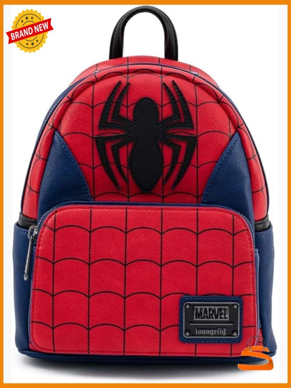 Spider Man Classic Cosplay Double Strap Shoulder Bag Faux Leather